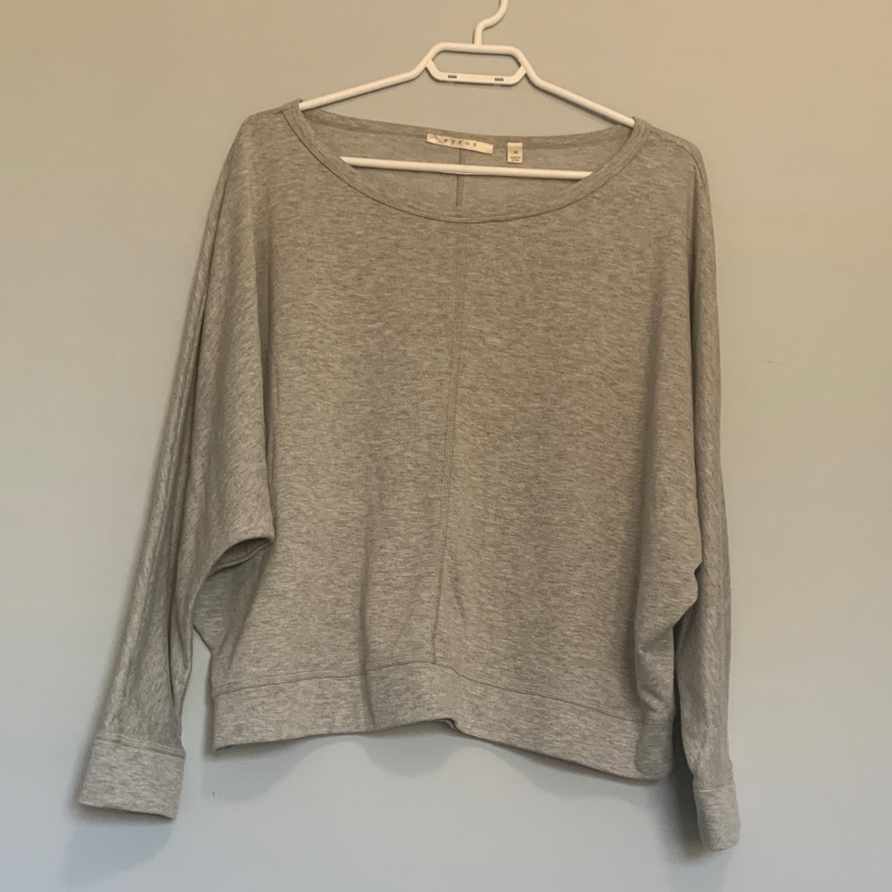Cyrus Light Gray Women's Batwing sleeve shirt